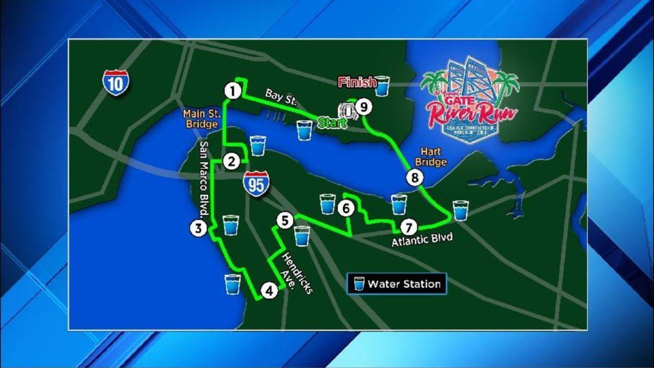 Gate River Run weekend road closures